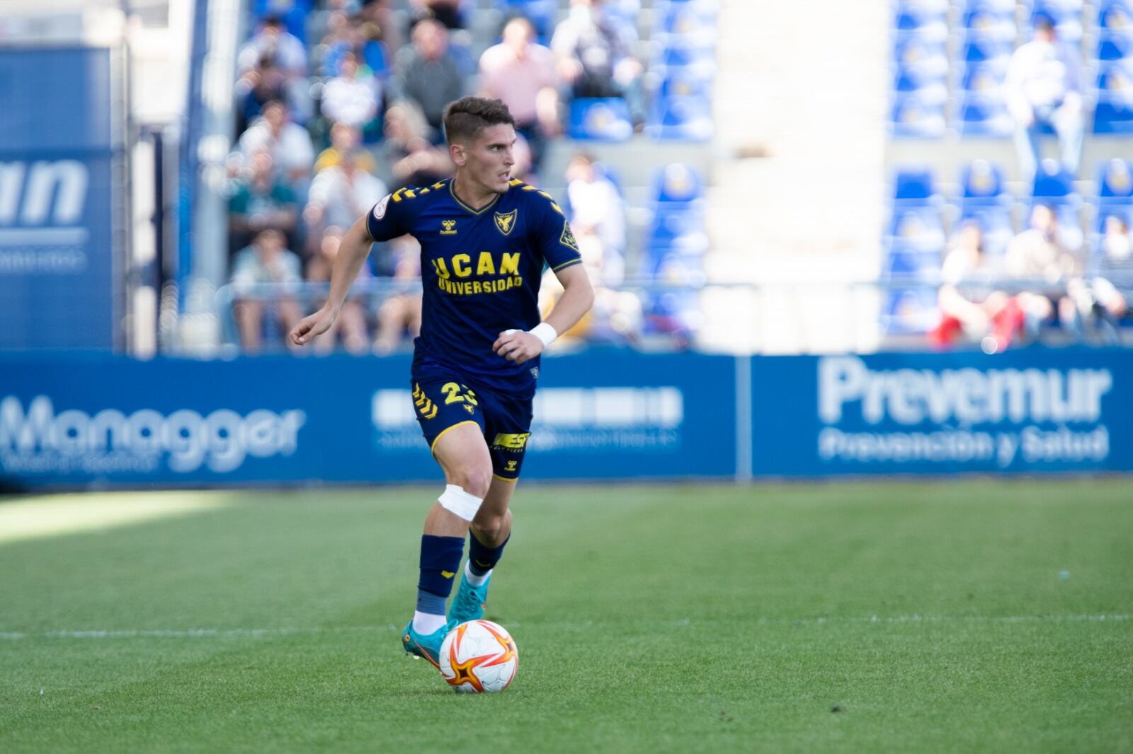 Josema Raigal en un partido con el UCAM Murcia CF