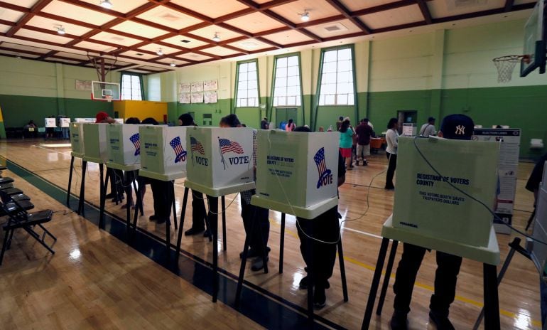 Uno de los centro de votación de Boyle Heights en Los Ángeles