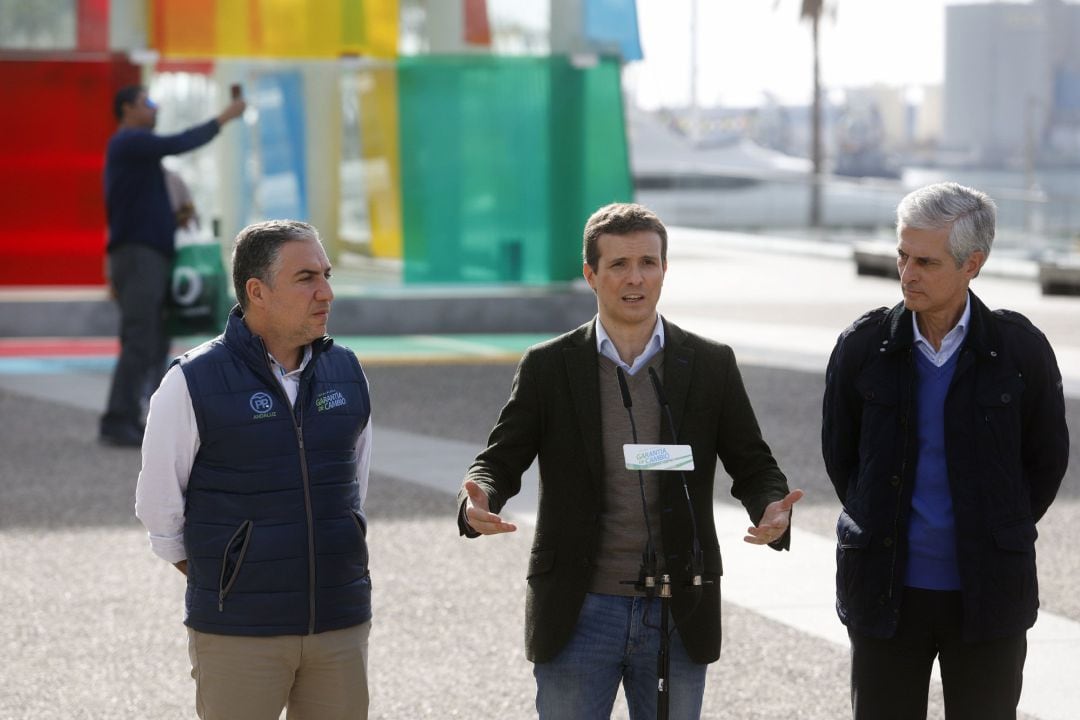 Pablo Casado, durante su visita a la provincia de Málaga