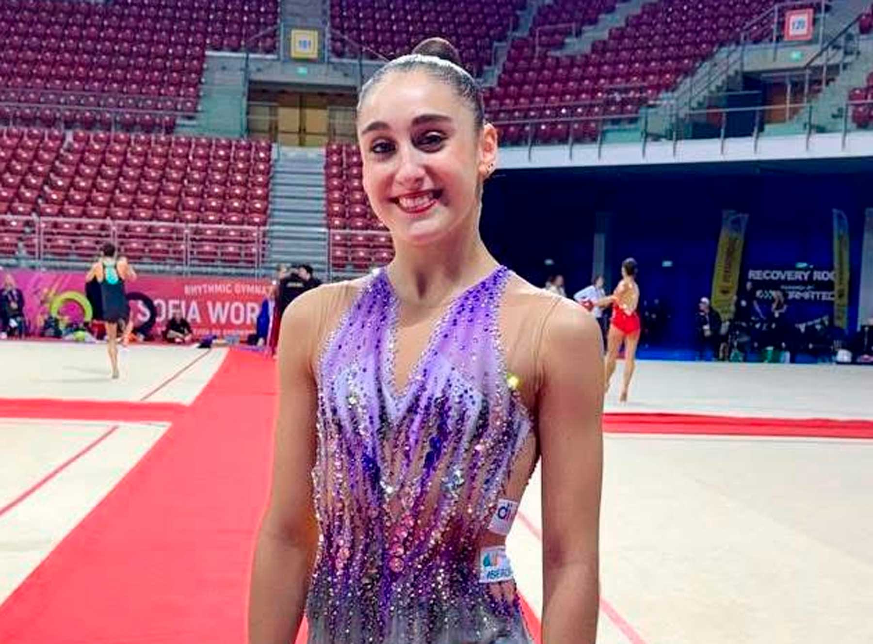 Daniela Picó, en su participación en la Copa del Mundo de Sofía