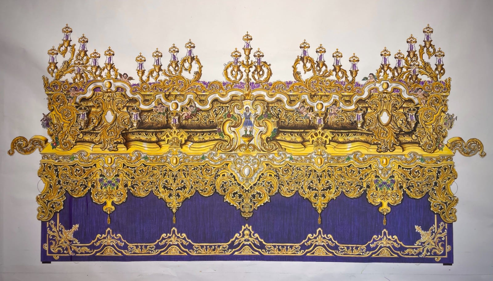 Este es el diseño de Hermanos Caballero para el paso de misterio de Pino Montano