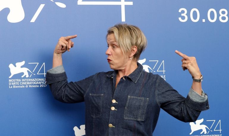 Frances McDormand walks the red carpet ahead of the &#039;Three Billboards Outside Ebbing, Missouri&#039; screening during the 74th Venice Film Festival at Sala Grande on September 4, 2017 in Venice, Italy