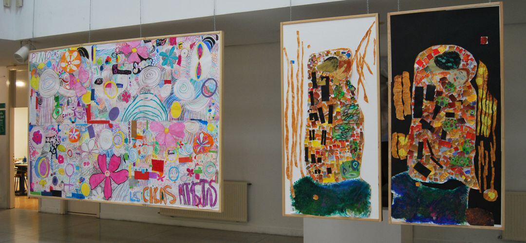 Las obras de los alumnos de pintura se exponen en la casa de la cultura