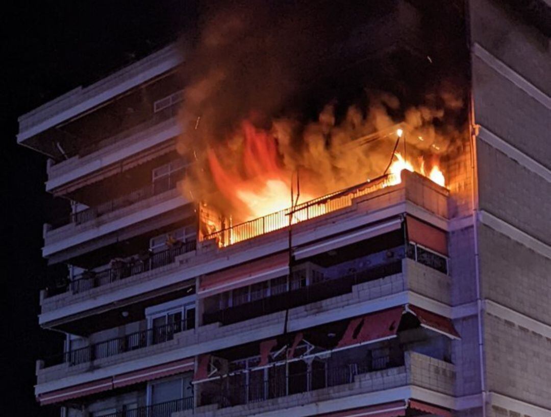 Imagen del incendio