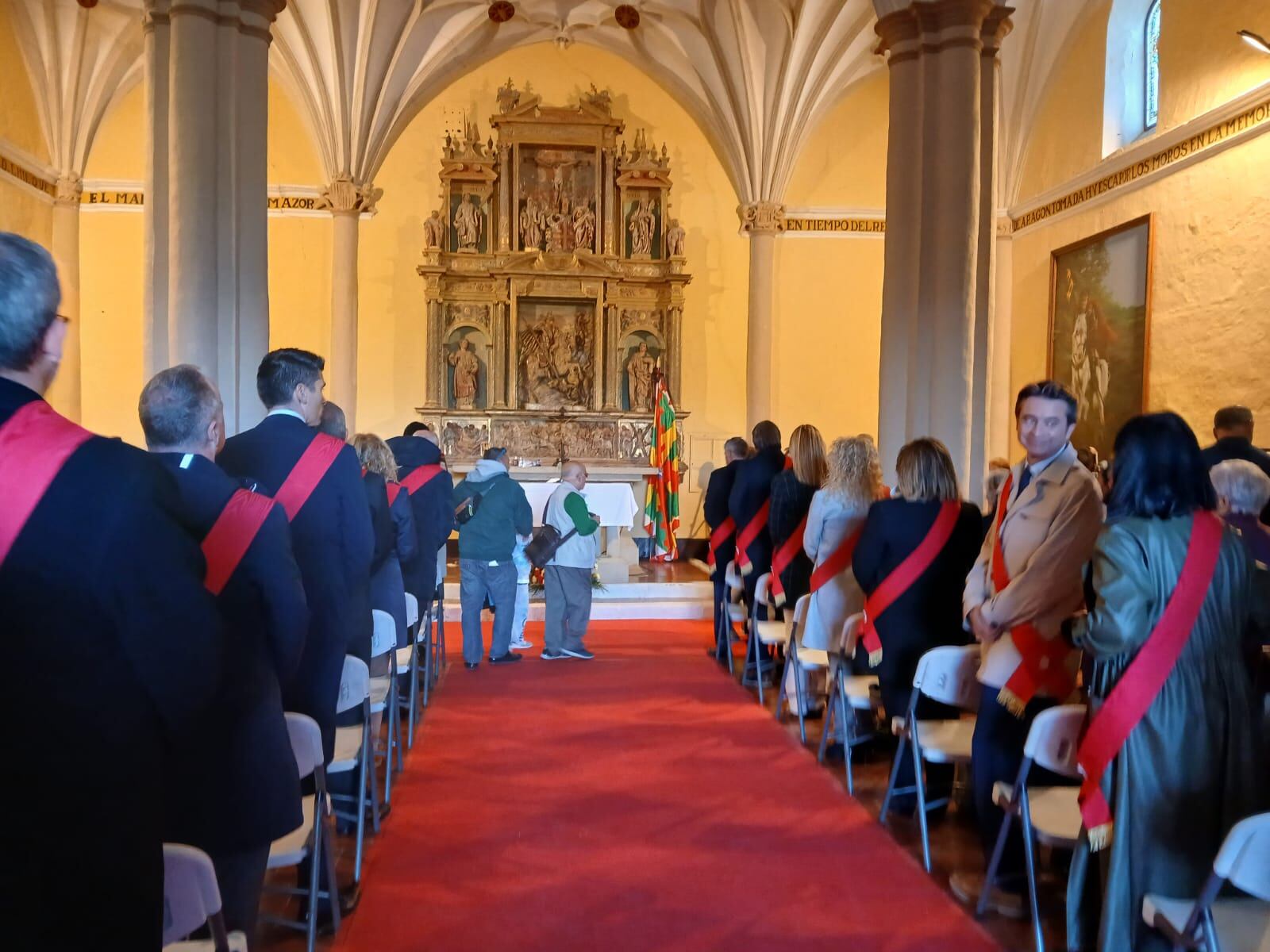 Misa en la ermita de San Jorge en Huesca