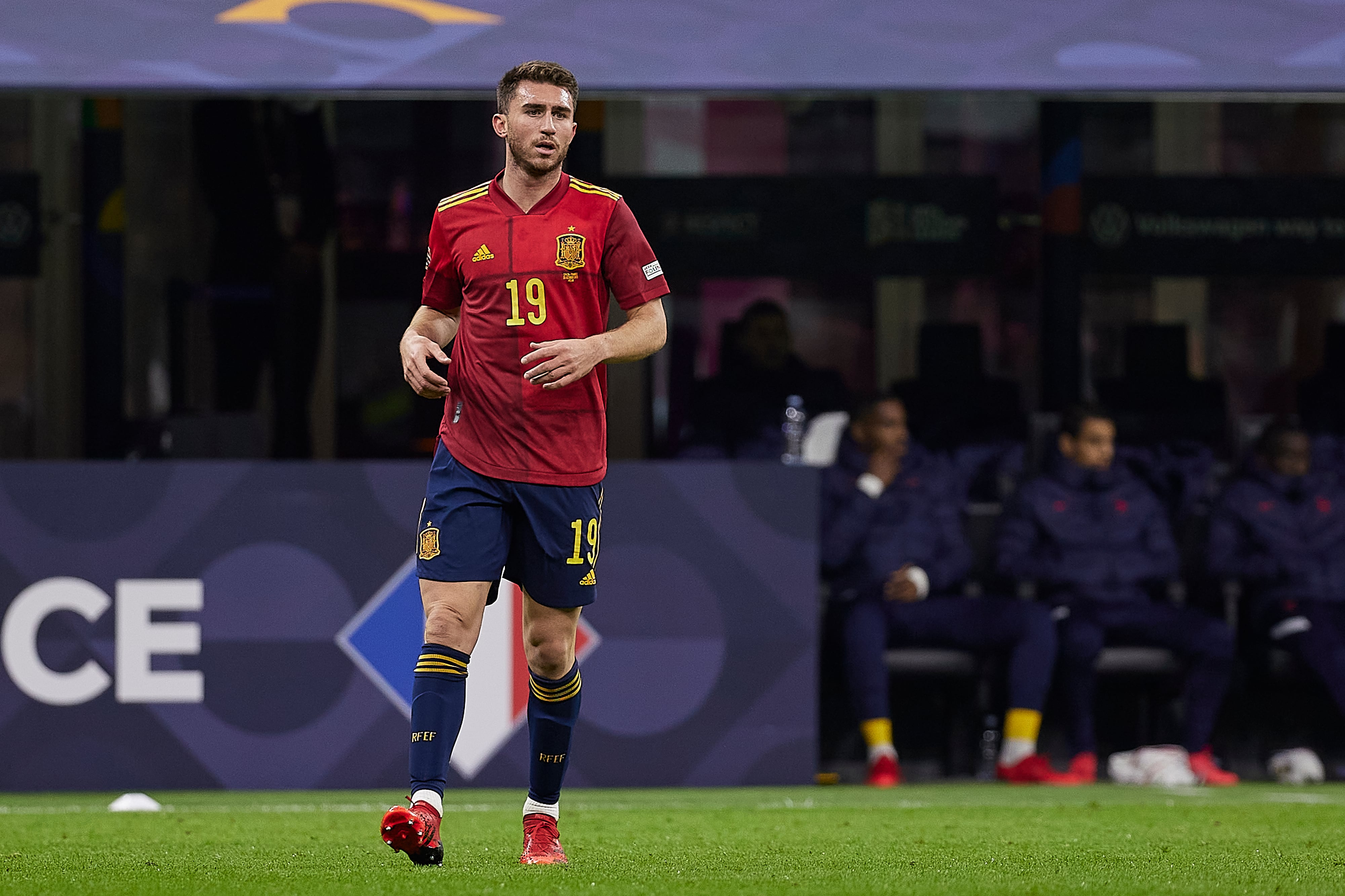 Aymeric Laporte, en la final de la Nations League