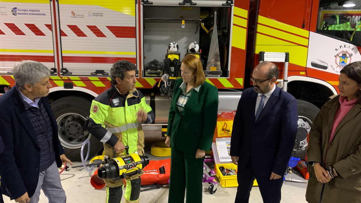Una inversión de 1,6 millones de euros deja a Ponferrada con un servicio de bomberos a la altura de los mejores