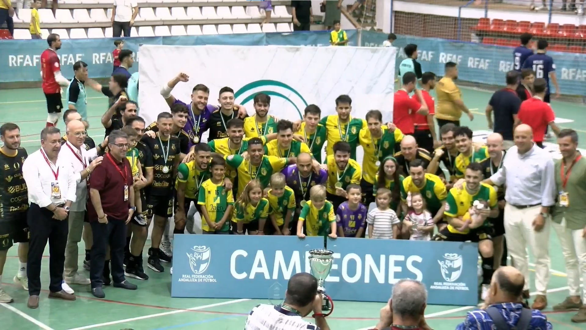 Jaén Paraíso Interior F.S. en la final de la Copa de Andalucía de 2025.