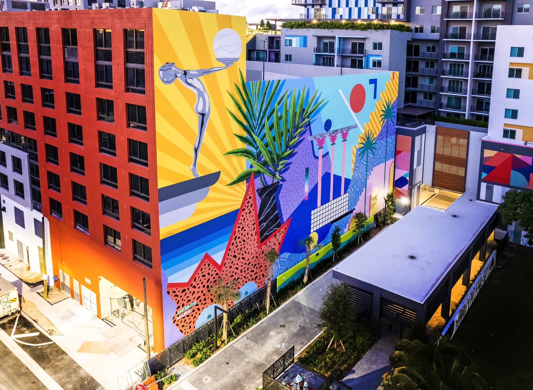 Una de la intervenciones dirigidas por Fran Picazo en Miami.