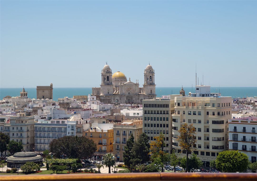 Vista aérea de la ciudad de Cádiz