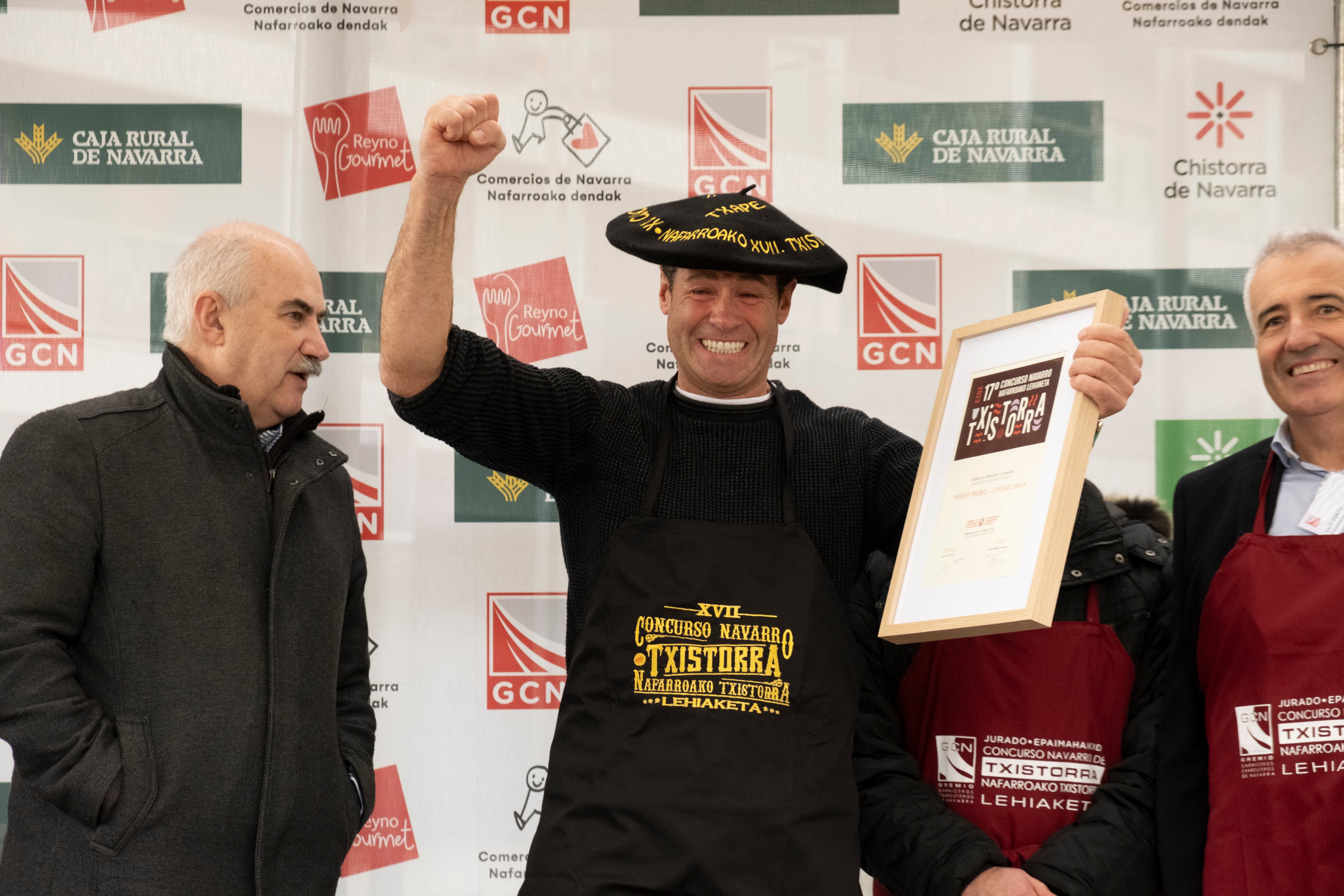 Carlos Iriguibel Lanceta, ganador del Concurso Navarro de Chistorra