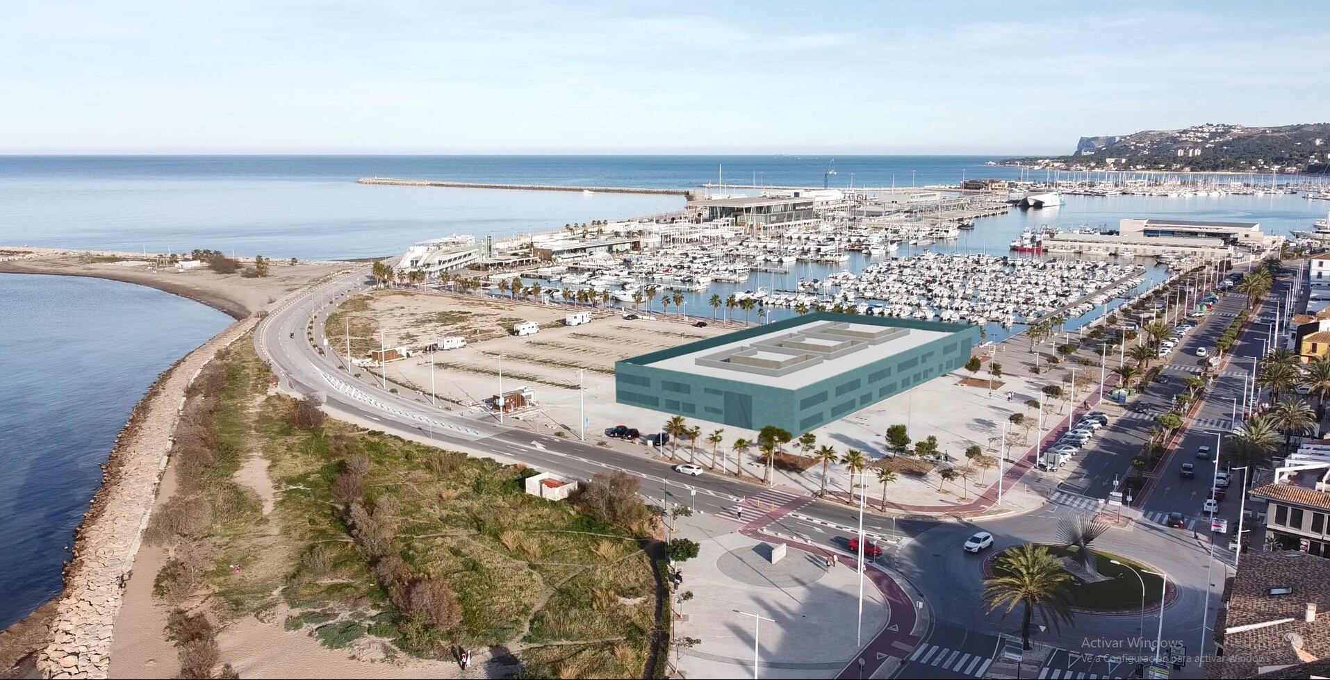 Imagen extraída del audiovisual sobre la ubicación del futuro CIFP Gent de Mar de Dénia.