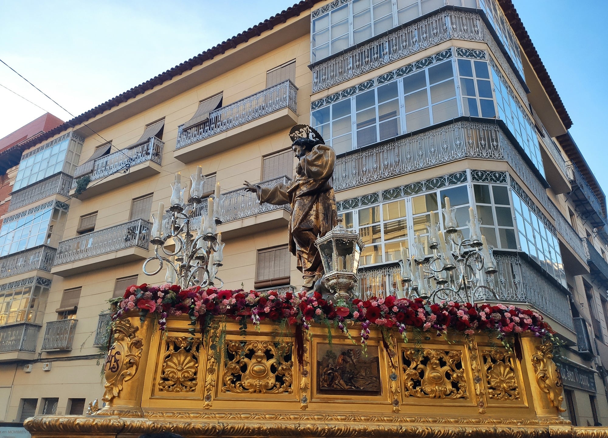 Sagrado Corazón de Jesús, durante el Rosario Magno de Jaén de 2025.