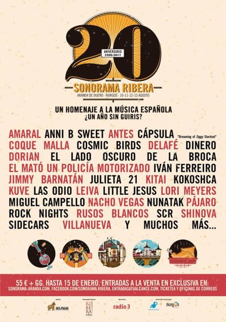 Cartel Sonorama 2017.