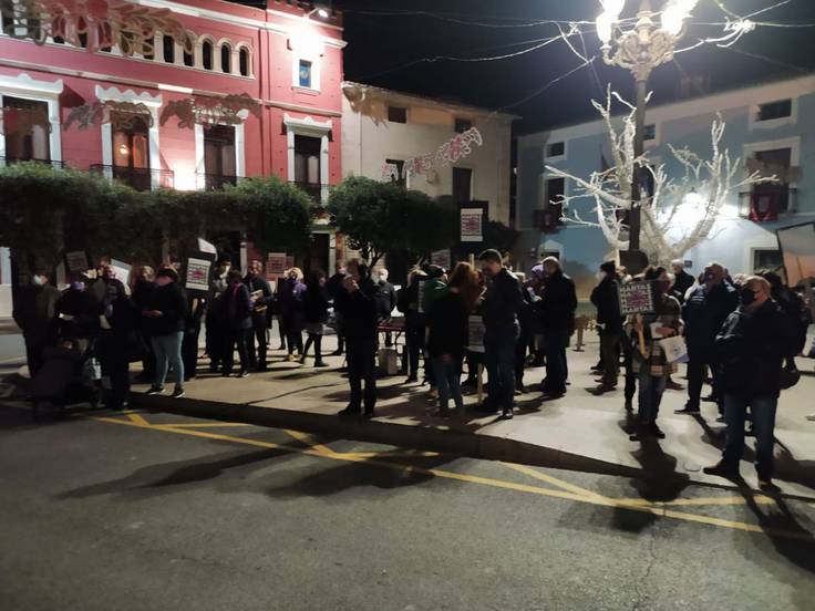 Concentración en Villena. Archivo