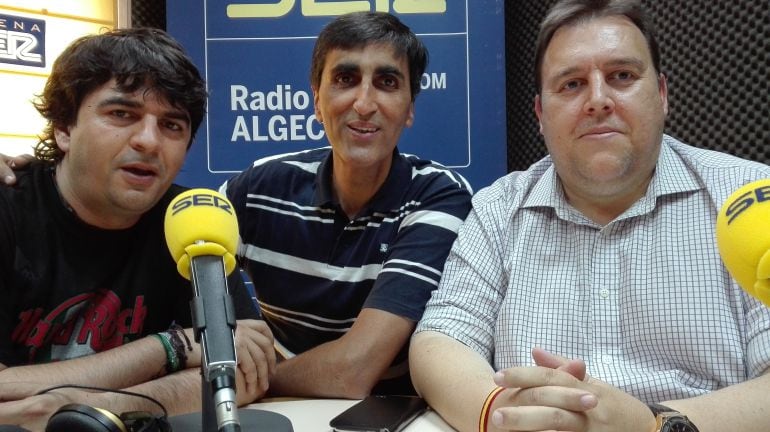 Carlos Pérez, Javier Malla y Eloy Soler en la Tertulia de Ciudadanos.