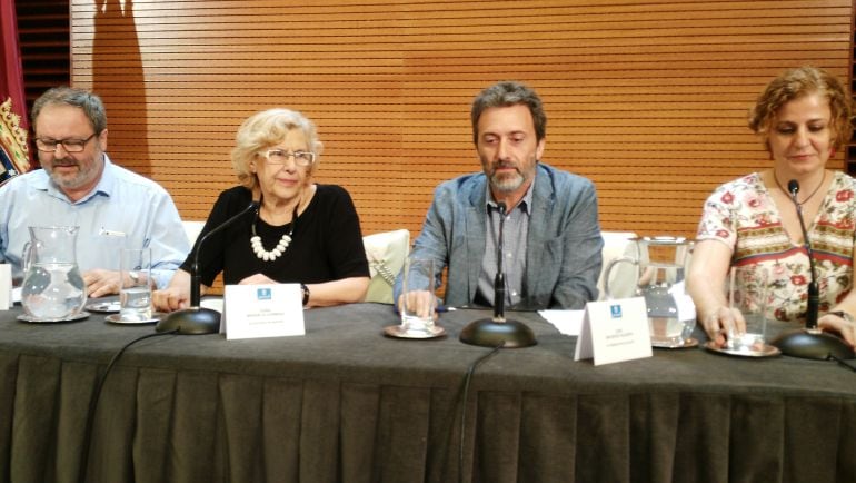 Javier Barbero, Manuela Carmena, Mauricio Valiente y  Esther Gómez