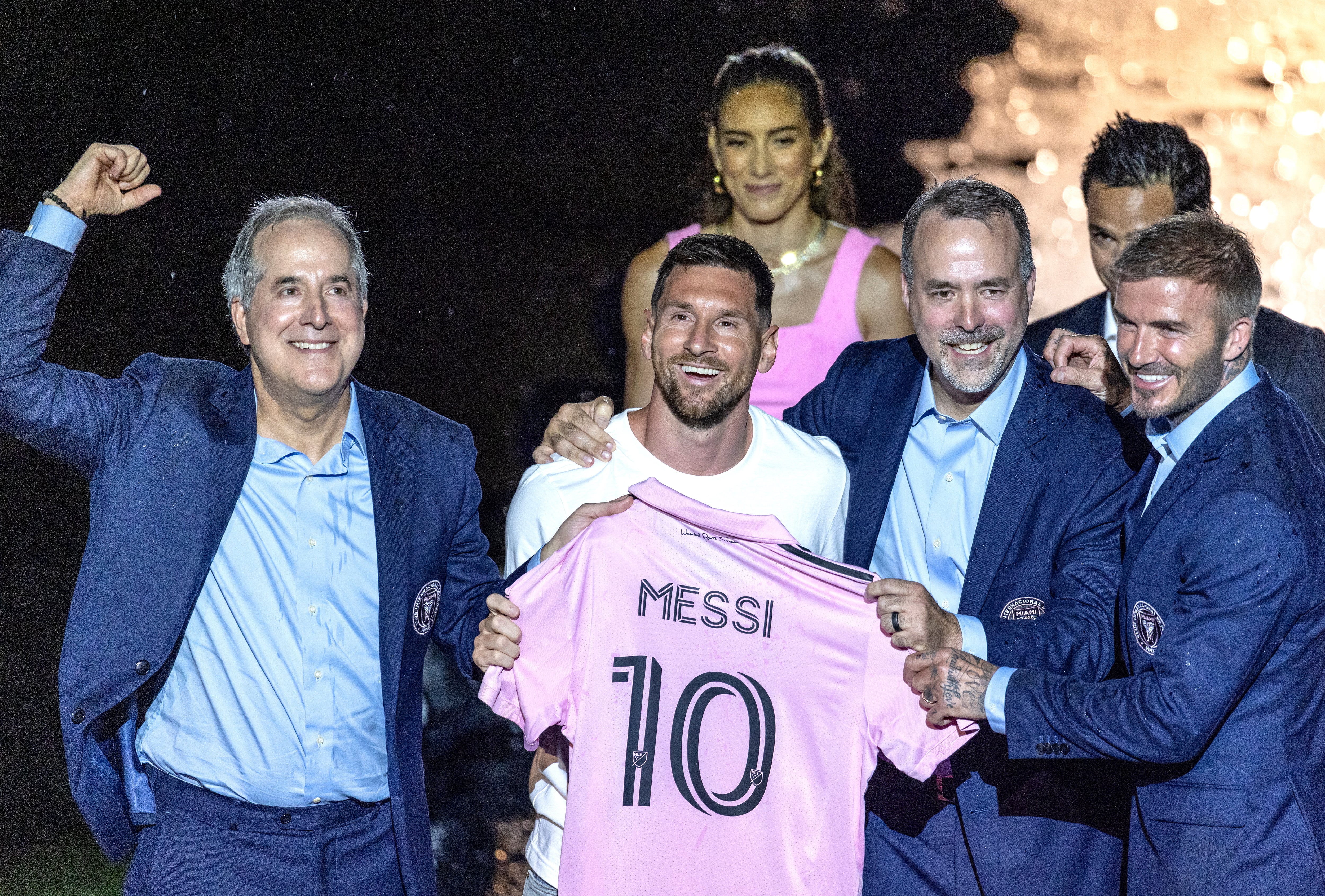 Lionel Messi, durante su presentación con el Inter Miami de la MLS.