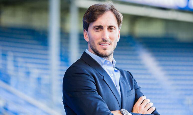 Luis Zubeldía el día de su presentación 