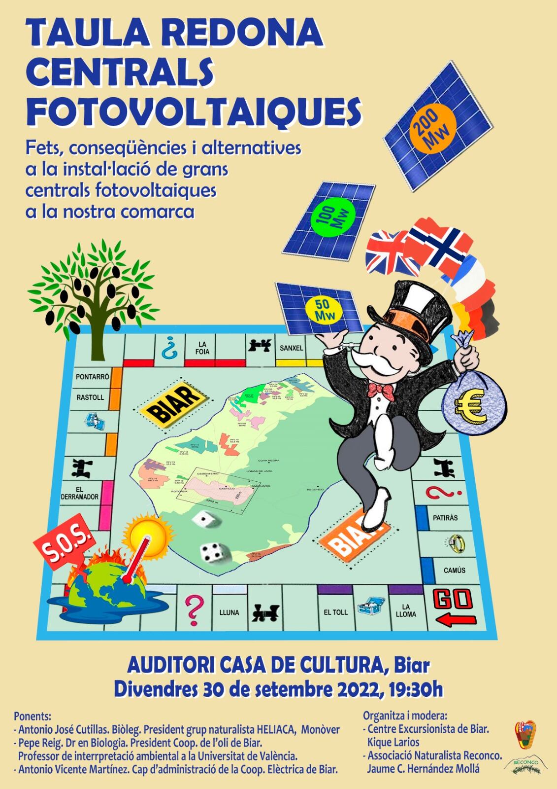 Cartel de la mesa redonda del viernes