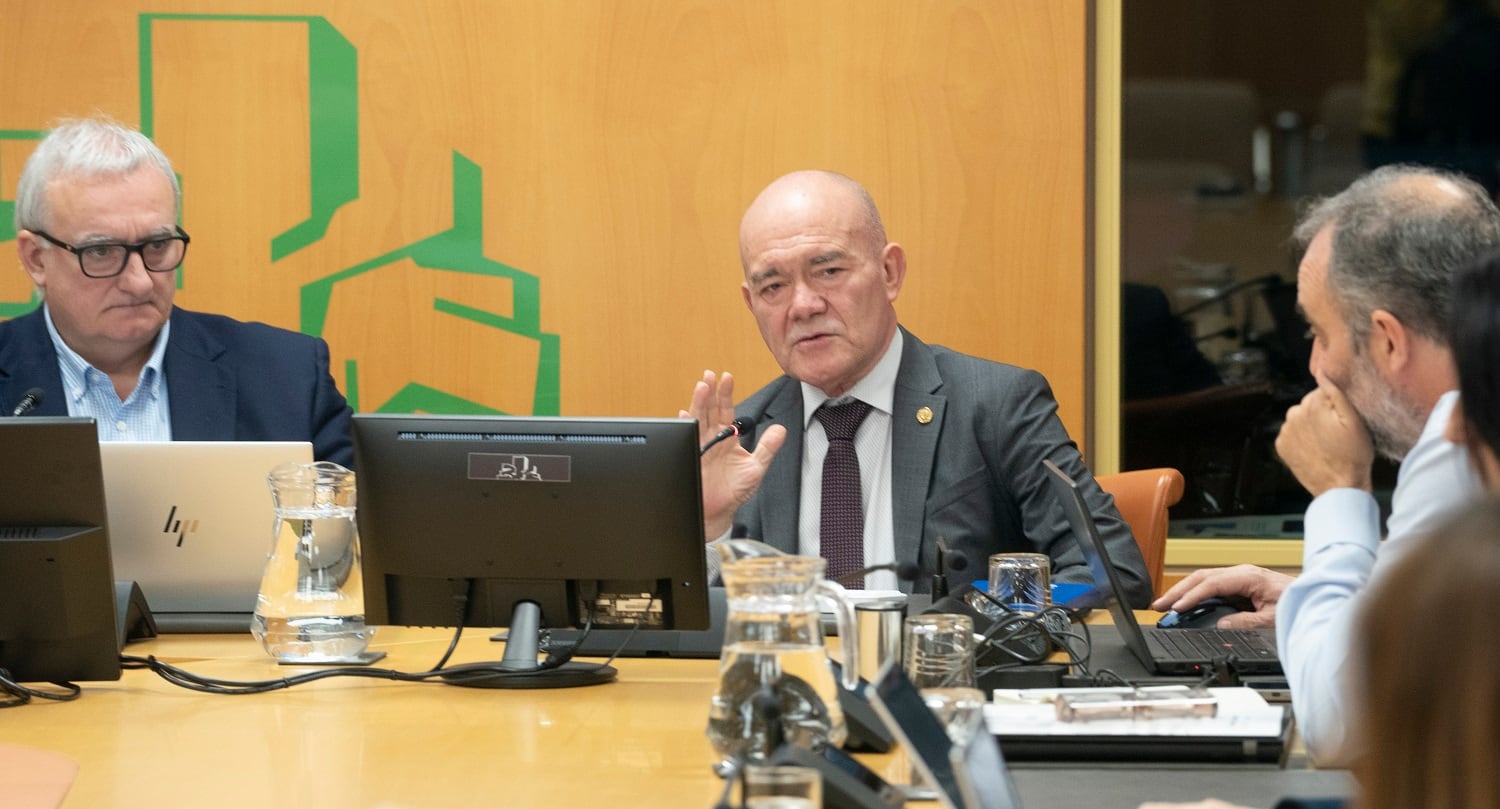 José Ignacio Pérez, interviene en una comisión parlamentaria
