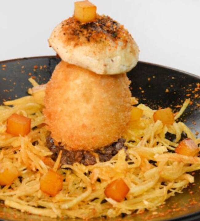 La seta morcillona del Benidorm Fest, pincho de El Mesón