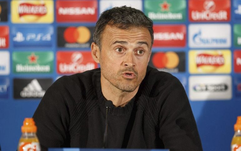 El entrenador del FC Barcelona, Luis Enrique, en rueda de prensa