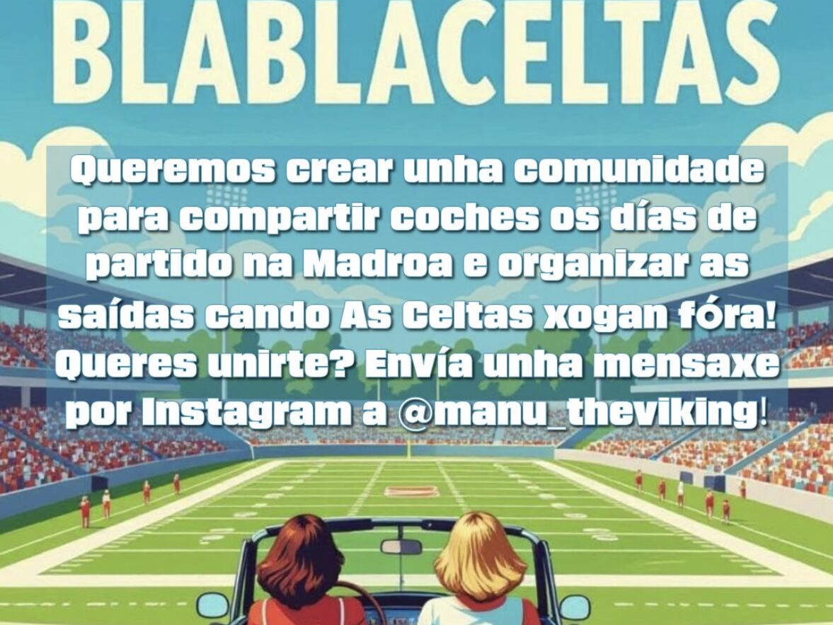 Blablaceltas, iniciativa para acompañar a As Celtas en los viajes