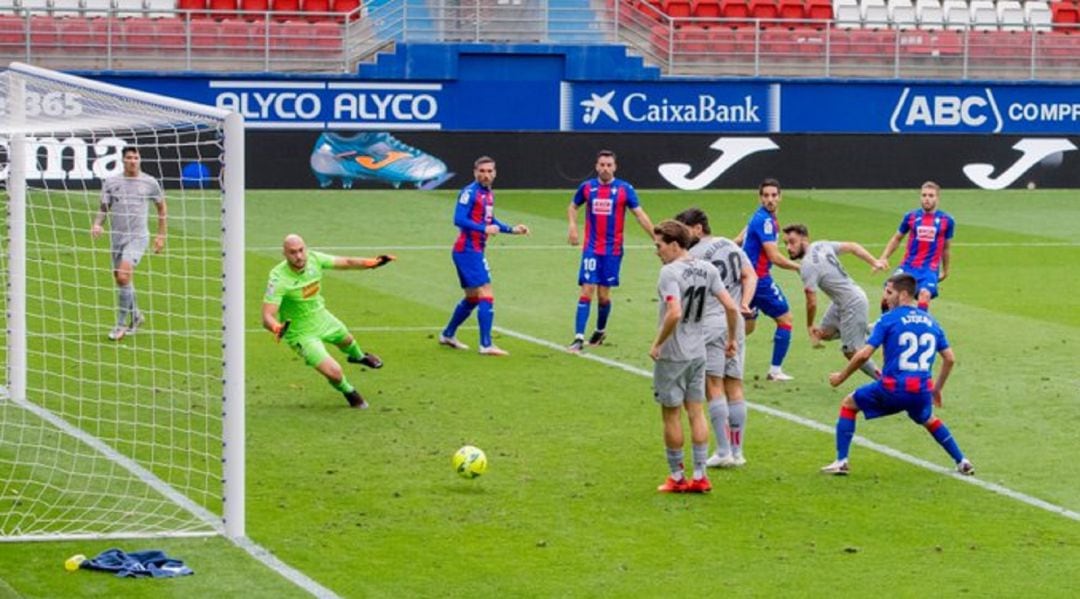 Unai López, autor de los dos goles ante el Eibar