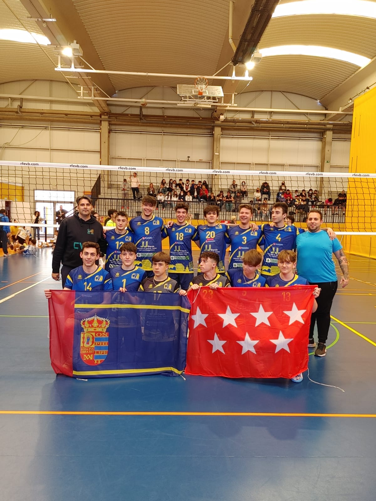 El juvenil masculino del Club Voleibol Móstoles participa en el Campeonato de España en Guadalajara