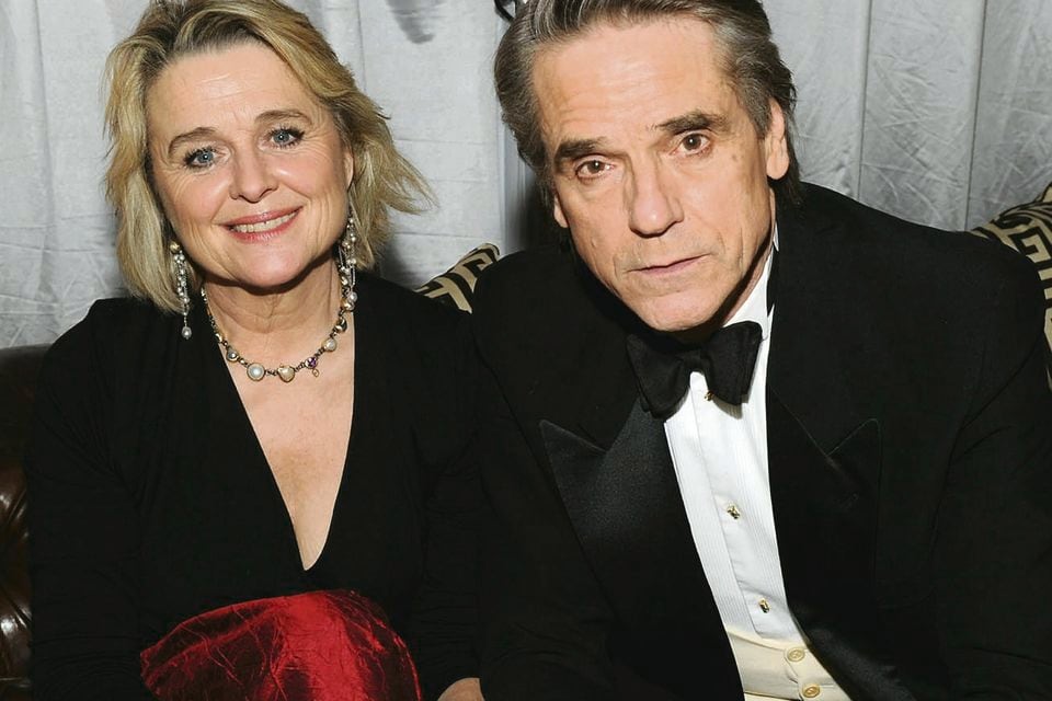 Jeremy Irons con su mujer, Sinead Cusack