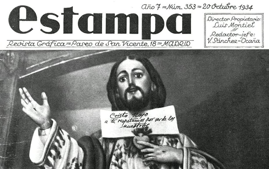 Portada de la revista Estampa con el Cristo Rojo de Bembibre