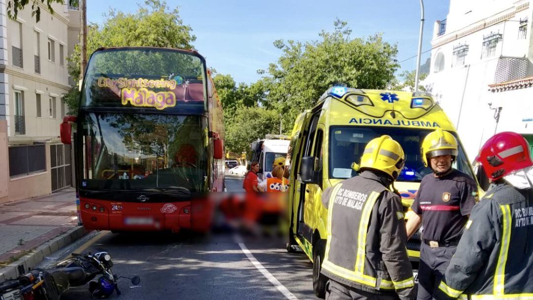 El accidente se ha producido en la avenida Salvador Rueda de Málaga