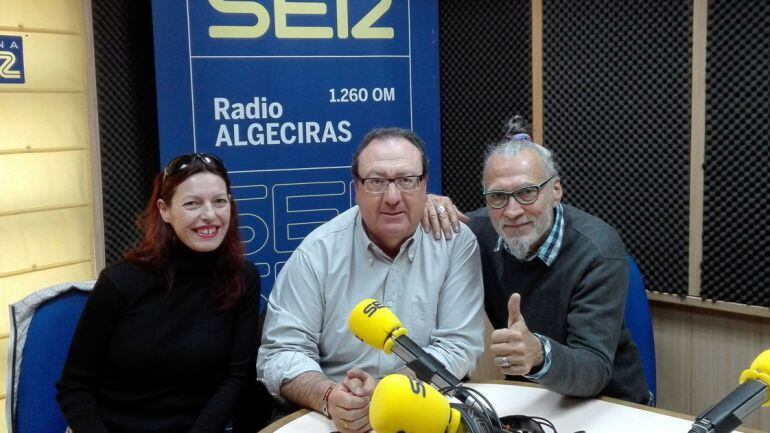 Junto a Luis Ramón G. del Polmar, autode la novela, "El mal amor, historia de un alegato".