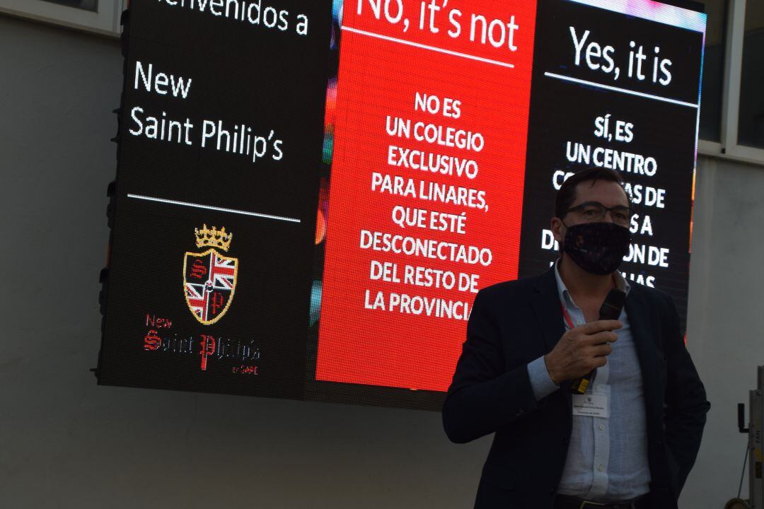 José Manuel Ortiz, administrador de GAPE, durante la presentación de New Saint Philip´s.