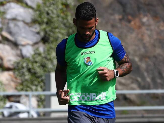 Willian José se ejercita en Zubieta