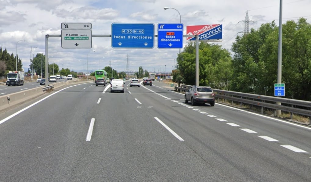 El tercer carril de la A-4 continuará más allá de Getafe y el enlace con la M-45, para mejorar la entrada a Madrid por esta autovía