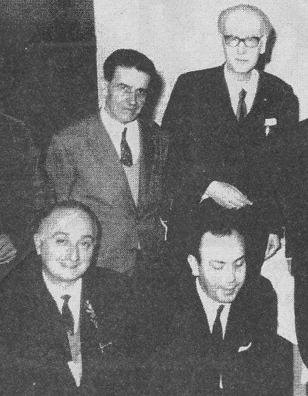 Jesús Moya (alcalde), Federico Muelas, Florencio Cañas y Gustavo Torner.