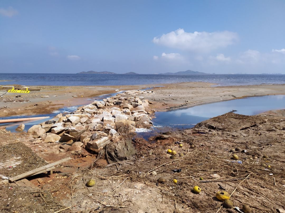 ARCHIVO: Foto tomada el día siguiente de las inundaciones de septiembre en una zona en la que se observaba cómo el agua había arrastrado cientos miles de melones de un campo cercano