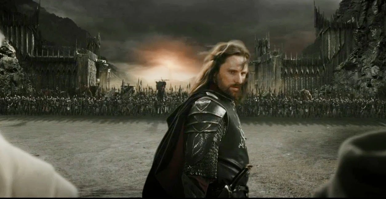 Aragorn durante &#039;El retorno del rey&#039;.