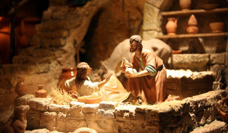 Un dels diorames que ja es pot veure al Museu del Pessebre de Montblanc.