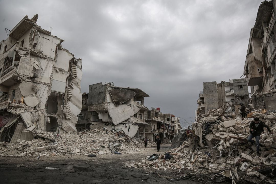 Efectos de los ataques aéreos in Idlib