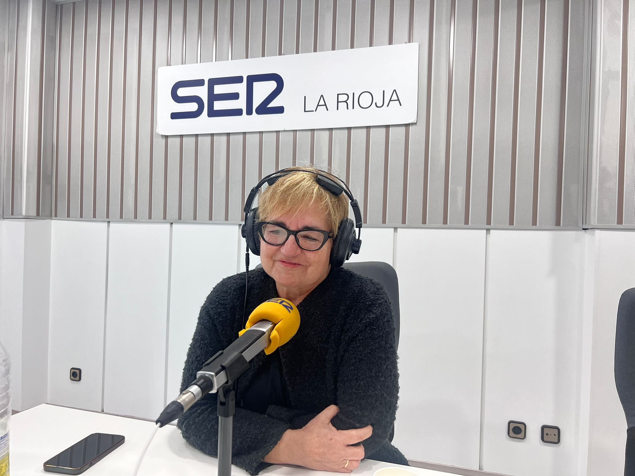 Concha Bezares en su despedida en Radio Rioja