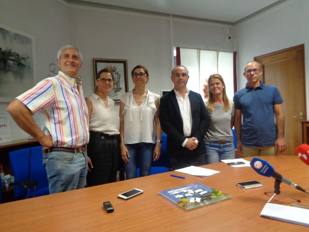 Los seis ediles del PP comparecían esta mañana en rueda de prensa para anunciar el reparto de las áreas municipales