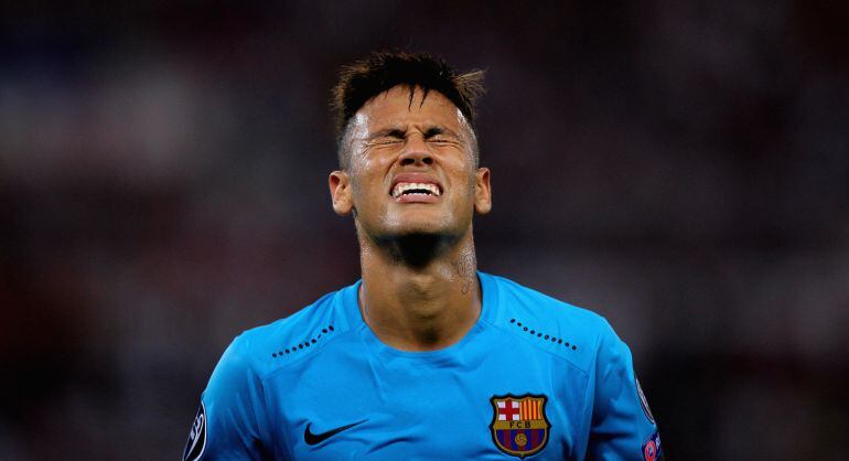 Neymar, en el partido de la Champions ante la Roma.