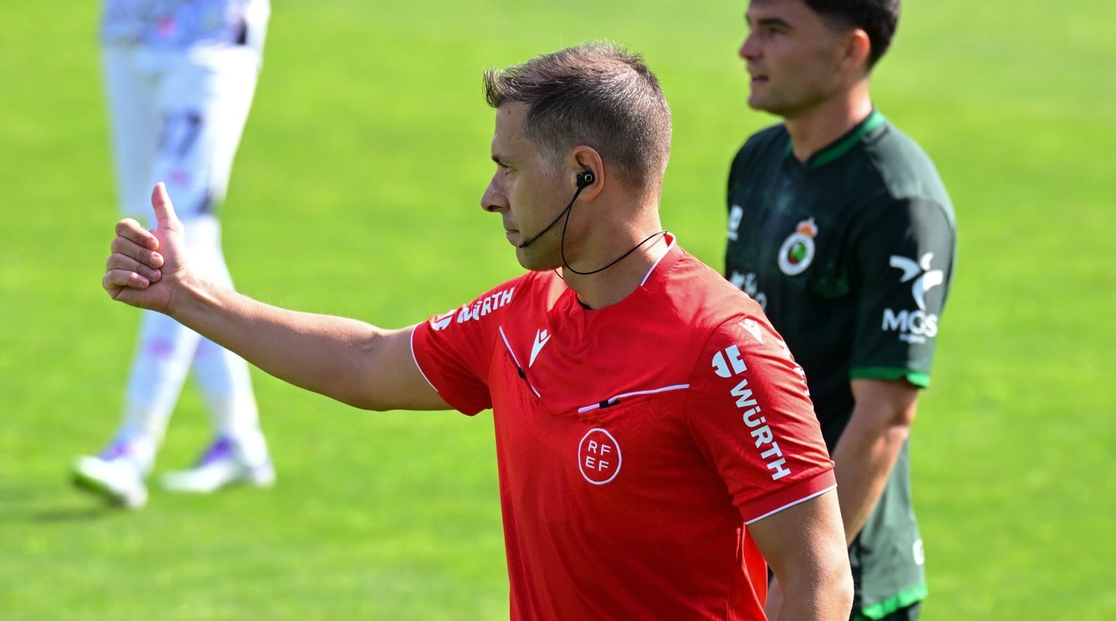 Cordero Vega, en la pretemporada del Racing.