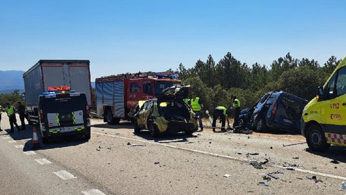 Una mujer fallece en un accidente múltiple en la N-122 en Matalebreras (Soria)