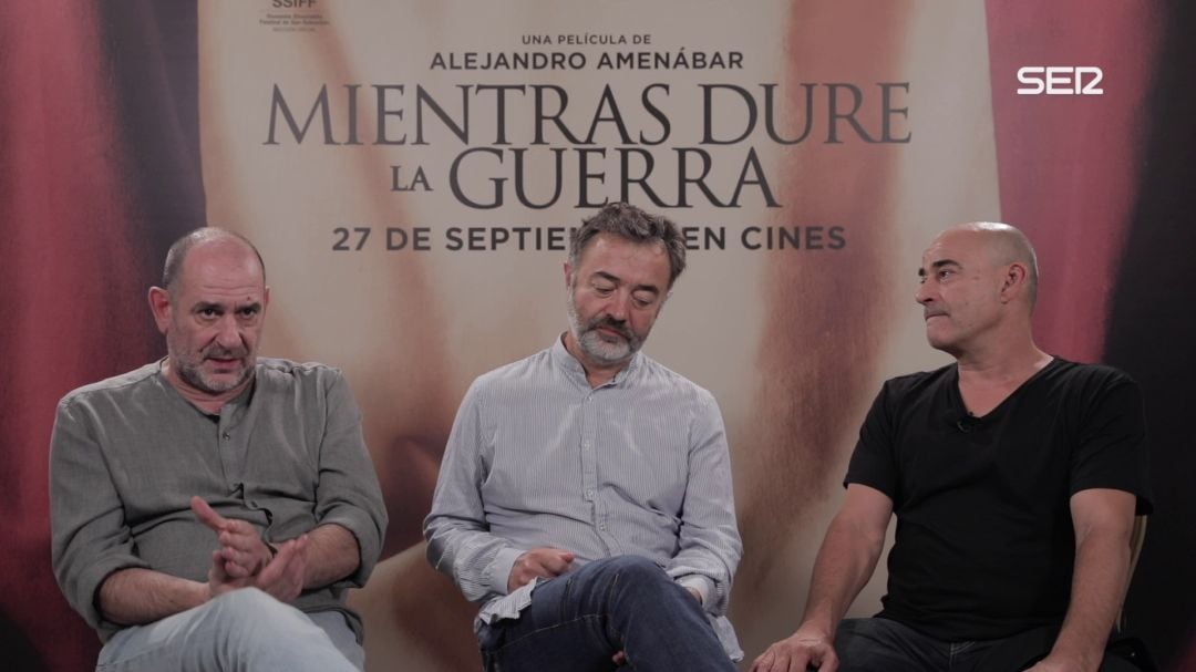 Karra Elejalde, Santi Prego y Eduard Fernández