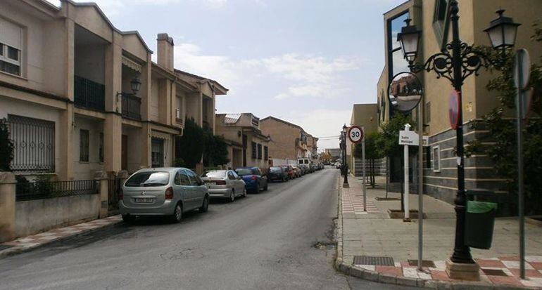 Una de las calles de Armilla(Granada) que será remodelada por el metro