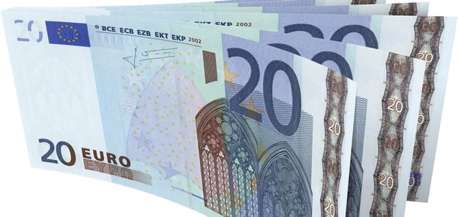 El billete de 20 euros, el más falsificado